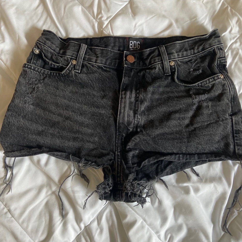 Urban Outfitters BDG Black Denim High Rise Shorts